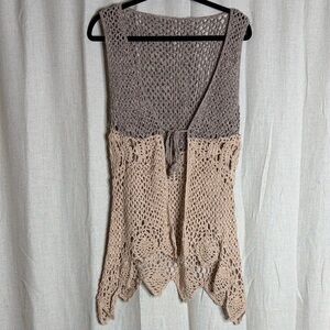 Crochet Knit Sleeveless Top